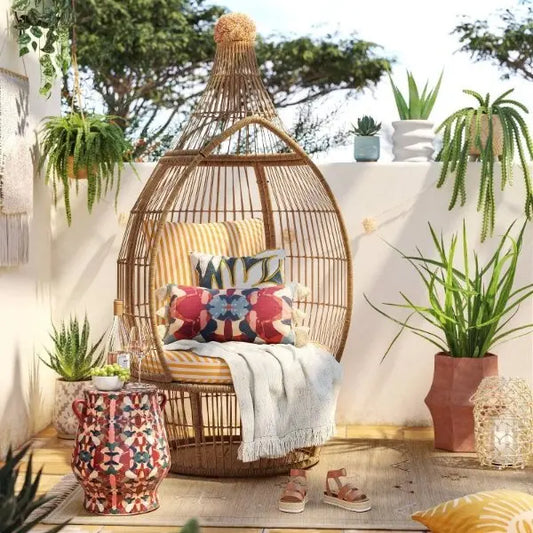 All Weather Rattan Pod - Brown - Opalhouse