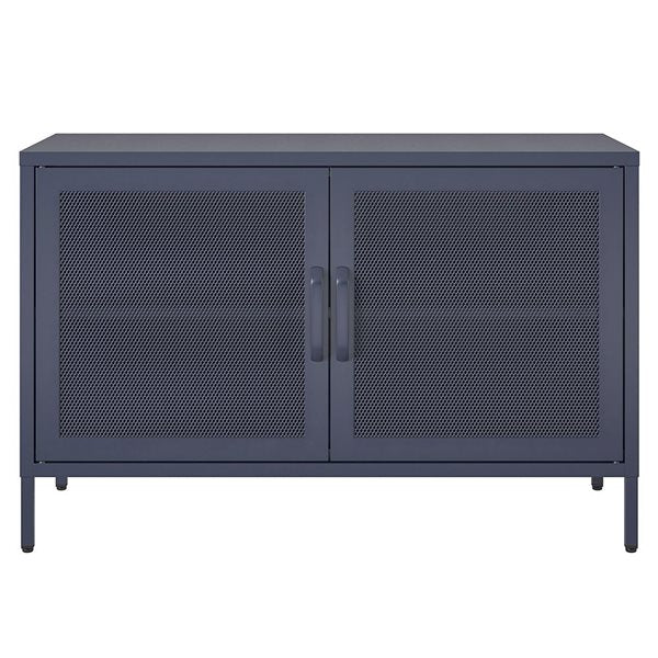 Novogratz Channing 2 Door Navy Storage Cabinet