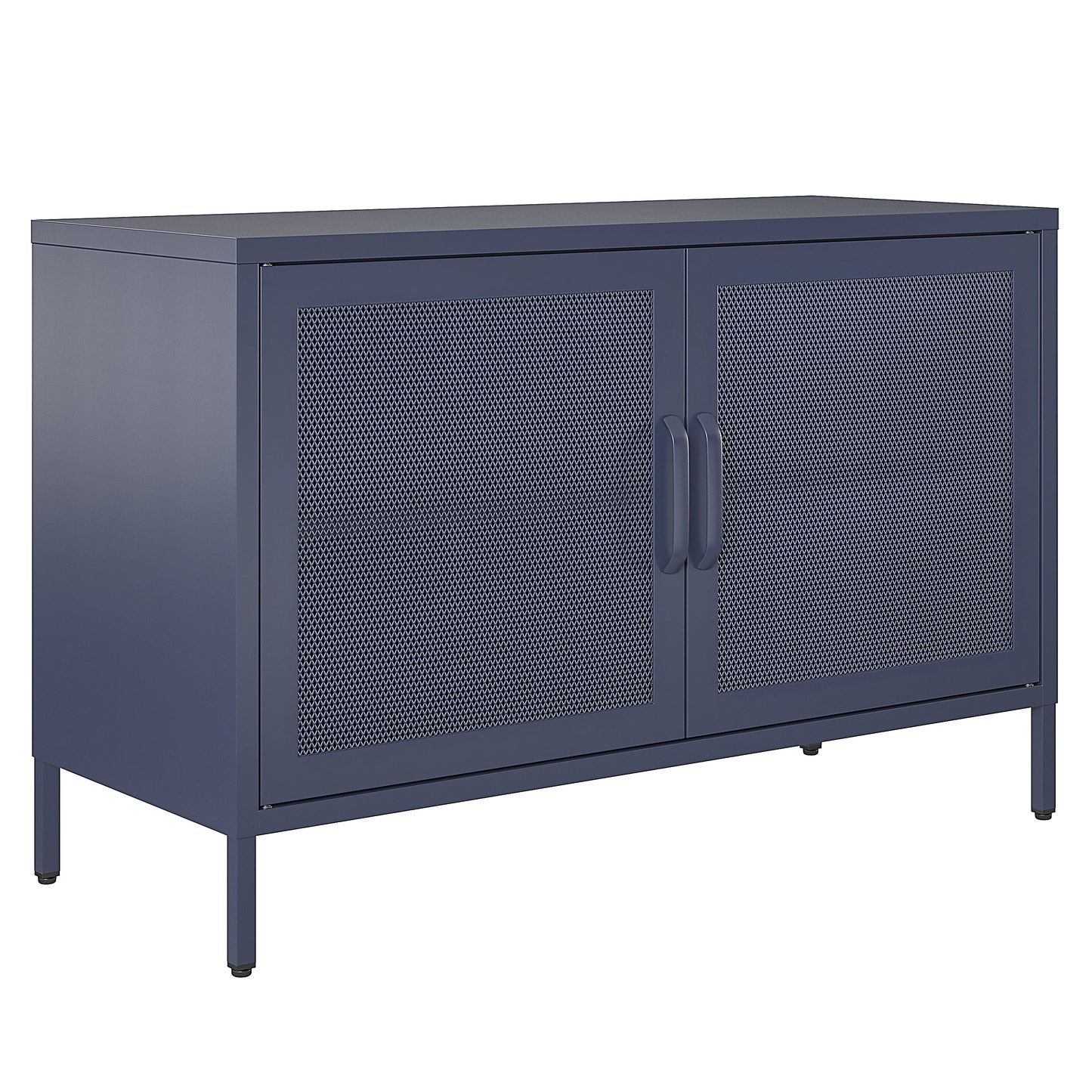 Novogratz Channing 2 Door Navy Storage Cabinet