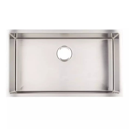 Signature Hardware 29 x 18-1/2 in. Stainless Steel Single Bowl Stainless Steel Undermount Kitchen Sink