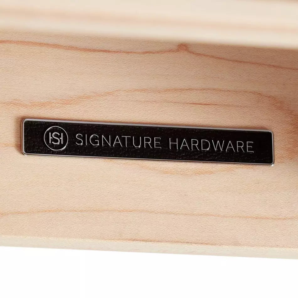 Signature Hardware Nadiya 30" Wall-Mount Single Basin Vanity Set Unfinished Maple