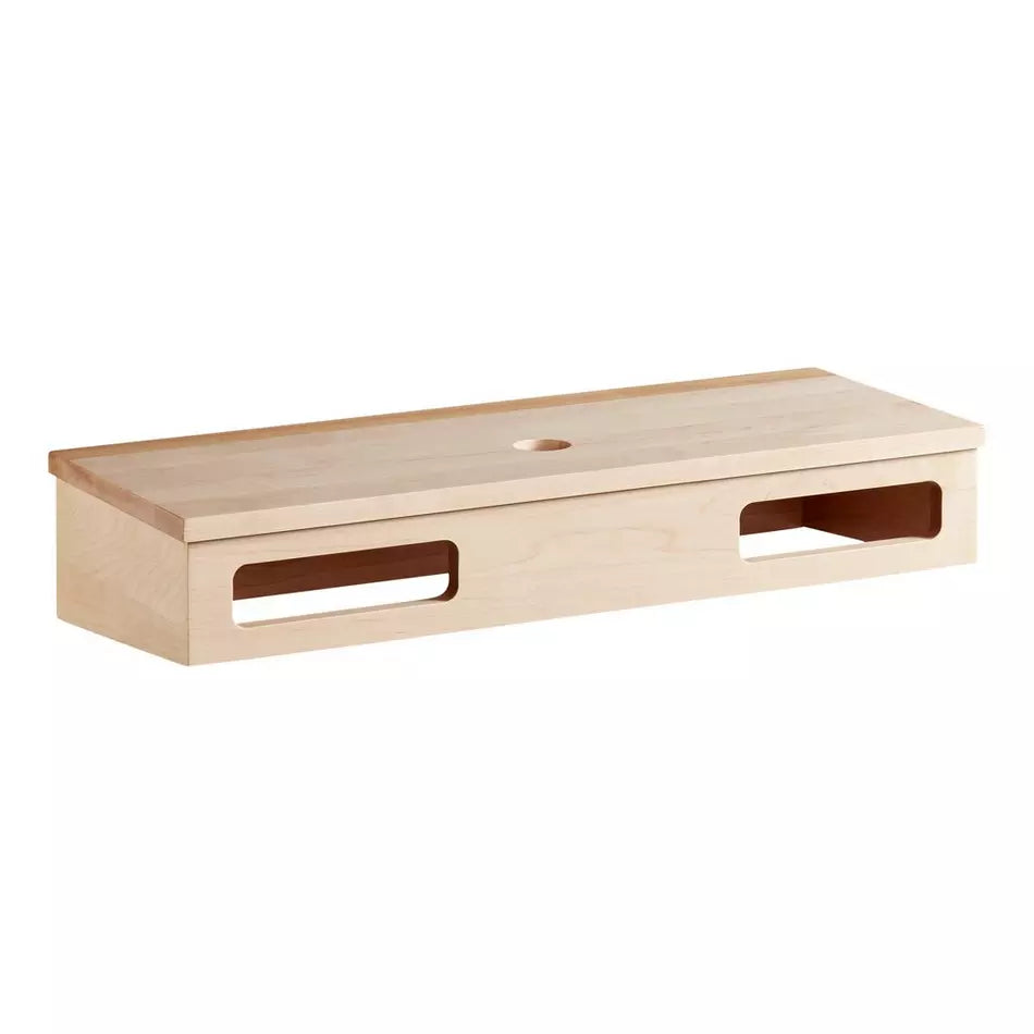 Signature Hardware Nadiya 30" Wall-Mount Single Basin Vanity Set Unfinished Maple