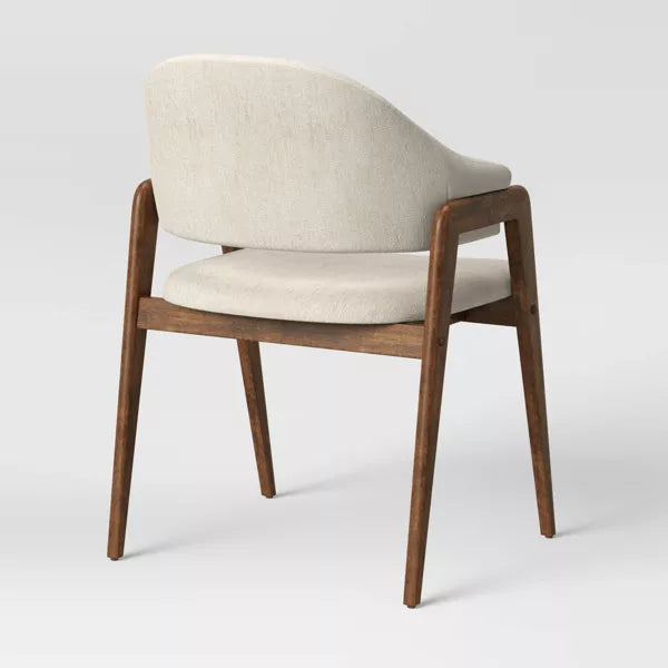 Ingleside Open Back Upholstered Wood Frame Dining Chair Linen (KD) - Threshold