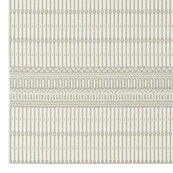 7'10"x10' Stripe Outdoor Rug Gray - Threshold™