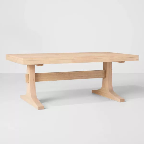 OPEN BOX SALE!  Pedestal Wood Coffee Table - Natural - Hearth & Hand with Magnolia