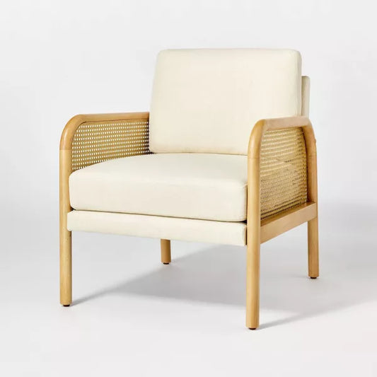 Cane Accent Chair, Cream - Threshold designed with Studio McGee