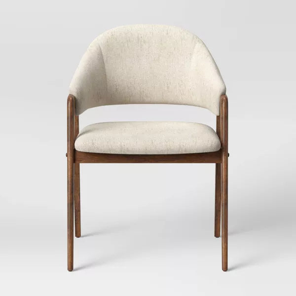 Ingleside Open Back Upholstered Wood Frame Dining Chair Linen (KD) - Threshold