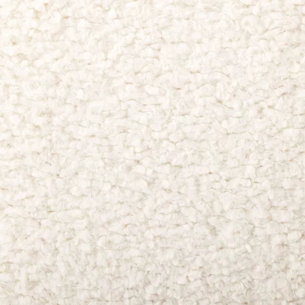 Vernon Ottoman, Cream Faux Shearling - Threshold designed with Studio McGee
