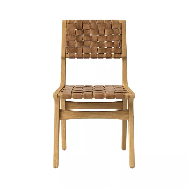 Ceylon Woven and Wood Dining Chair Brown/Natural - Threshold