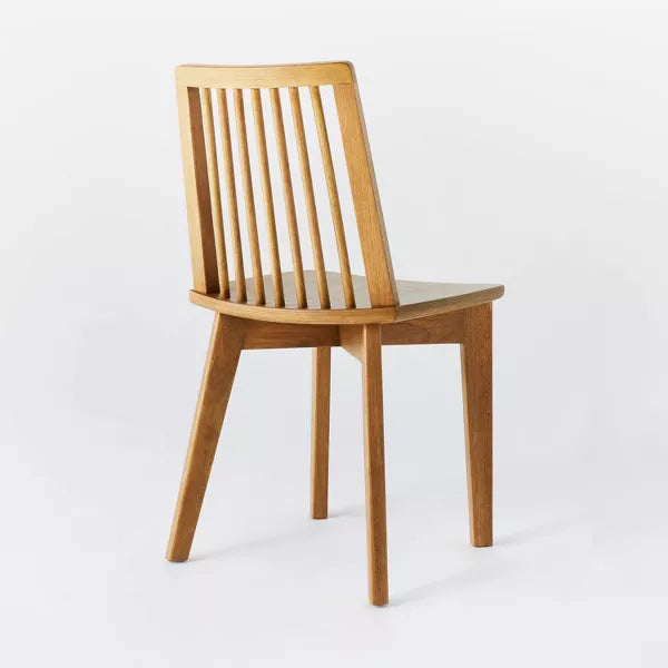2pk Linden Modified Windsor Wood Dining Chair, Natural - Threshold designed with Studio McGee