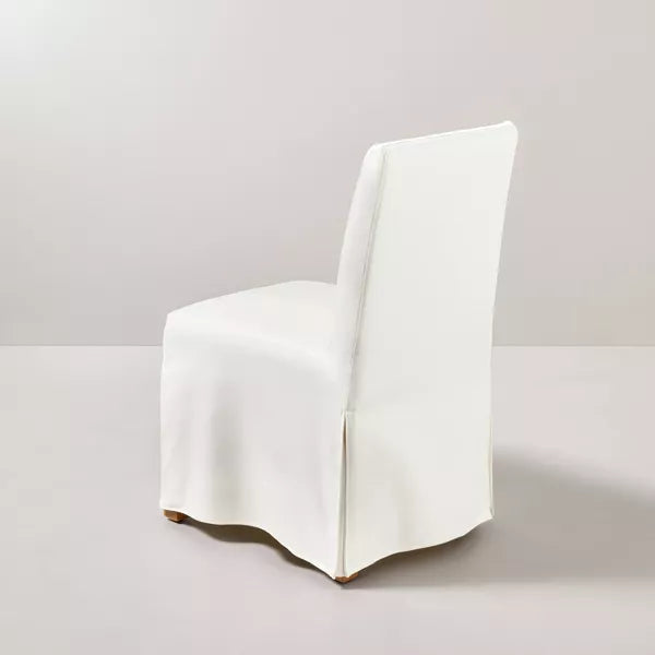 Canvas Slipcover Armless Dining Chair - Cream - Hearth & Hand with Magnolia