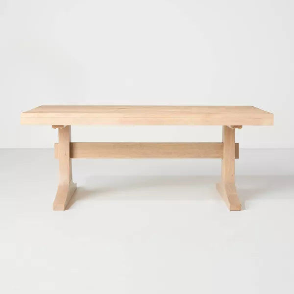 OPEN BOX SALE!  Pedestal Wood Coffee Table - Natural - Hearth & Hand with Magnolia