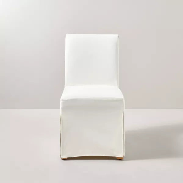 Canvas Slipcover Armless Dining Chair - Cream - Hearth & Hand with Magnolia