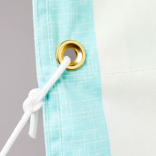 Bold Stripe Sun Shade Light Blue/Cream/Green - Hearth & Hand with Magnolia