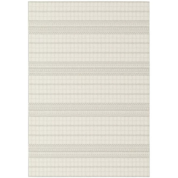 7'10"x10' Stripe Outdoor Rug Gray - Threshold™