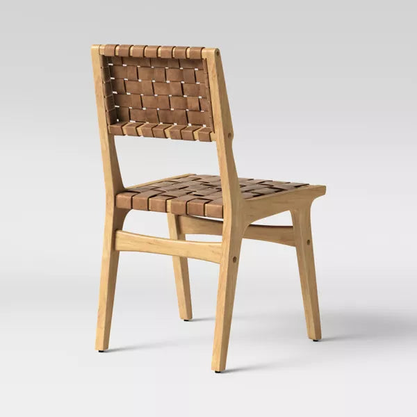 Ceylon Woven and Wood Dining Chair Brown/Natural - Threshold