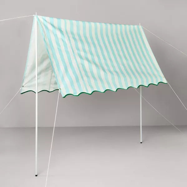 Bold Stripe Sun Shade Light Blue/Cream/Green - Hearth & Hand with Magnolia