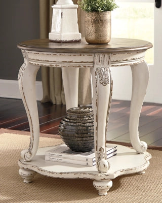 Realyn End Table White/Brown - Signature Design by Ashley