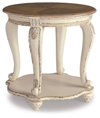 Realyn End Table White/Brown - Signature Design by Ashley