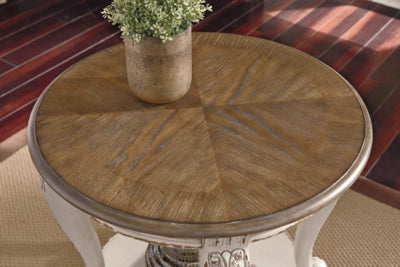 Realyn End Table White/Brown - Signature Design by Ashley