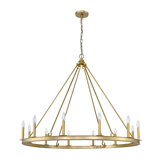 Bellevue ZCH34506ODEB Marian 12 Light 48" Wide Taper Candle Chandelier