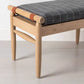 OPEN BOX SALE! Upholstered Natural Wood Ottoman - Hearth & Hand™ with Magnolia